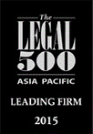 The Legal 500 Asia Pacific — Leading Firm 2015